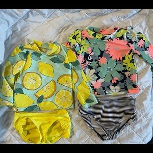 Carter’s 9month baby long sleeved swim suits
